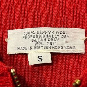 Chic Red Ribbed Jacket